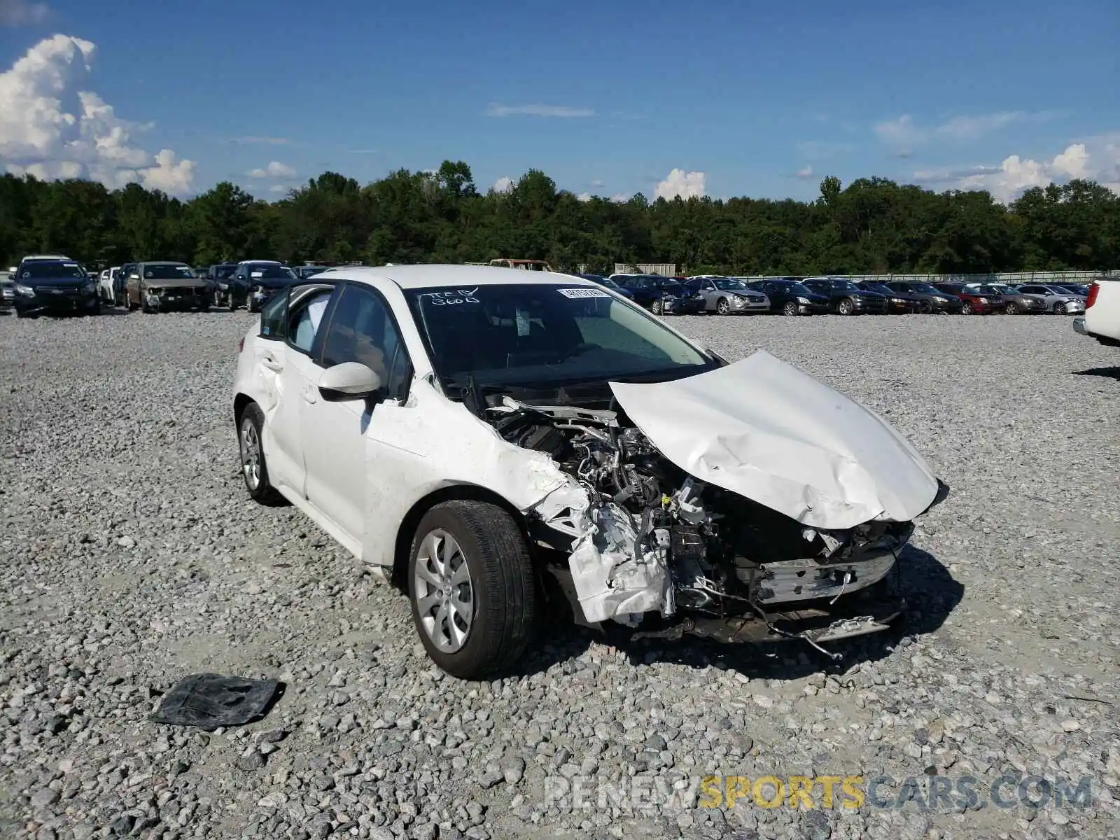 1 Photograph of a damaged car JTDEPRAE3LJ002369 TOYOTA COROLLA 2020