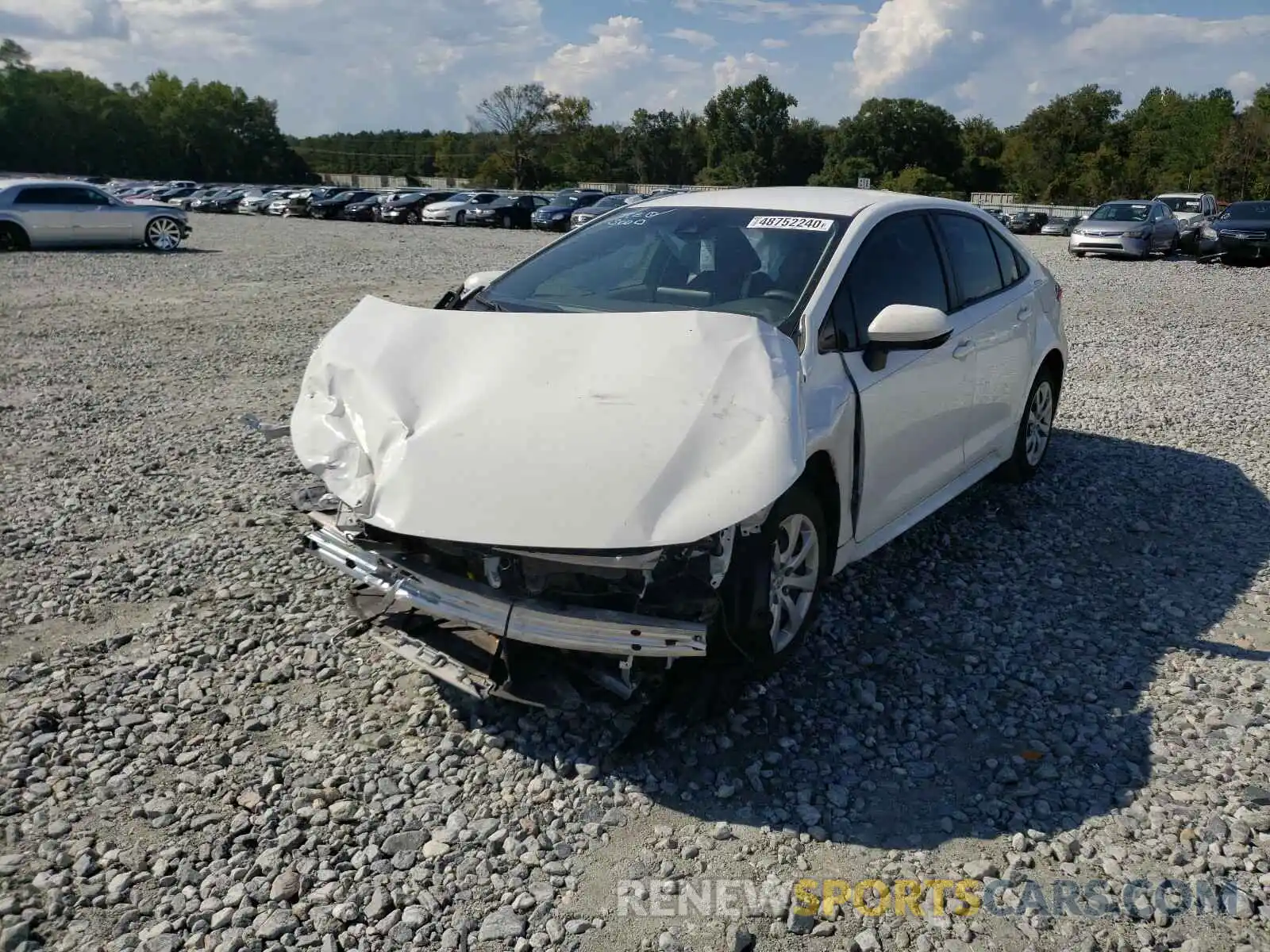 2 Photograph of a damaged car JTDEPRAE3LJ002369 TOYOTA COROLLA 2020