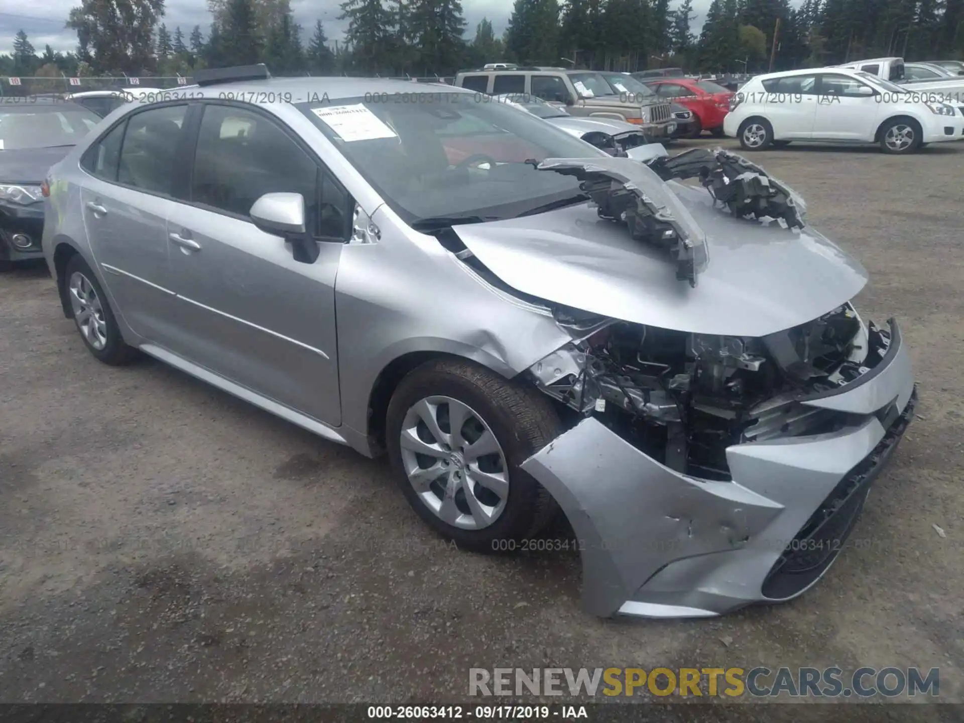 1 Photograph of a damaged car JTDEPRAE3LJ002470 TOYOTA COROLLA 2020