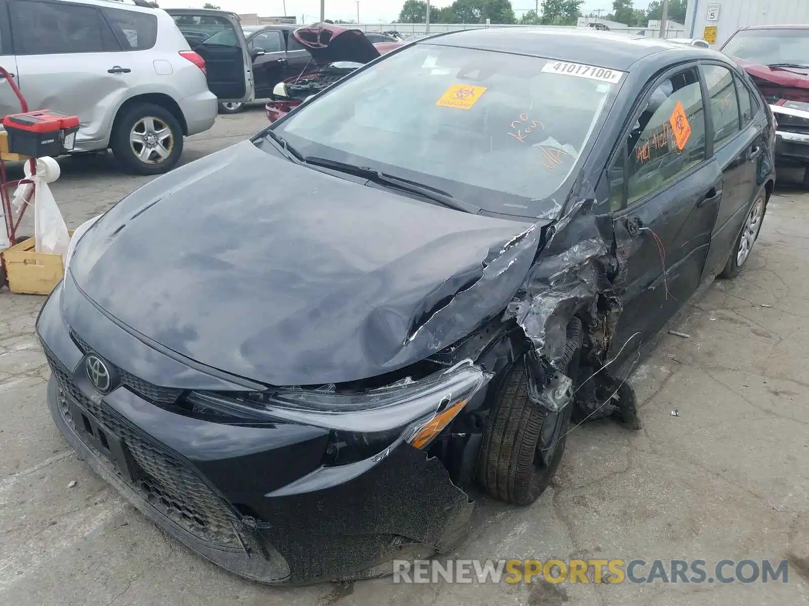 2 Photograph of a damaged car JTDEPRAE3LJ002498 TOYOTA COROLLA 2020