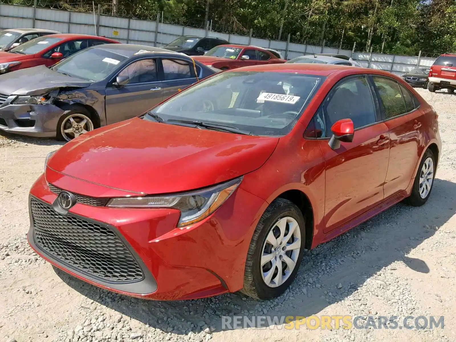 2 Photograph of a damaged car JTDEPRAE3LJ002677 TOYOTA COROLLA 2020