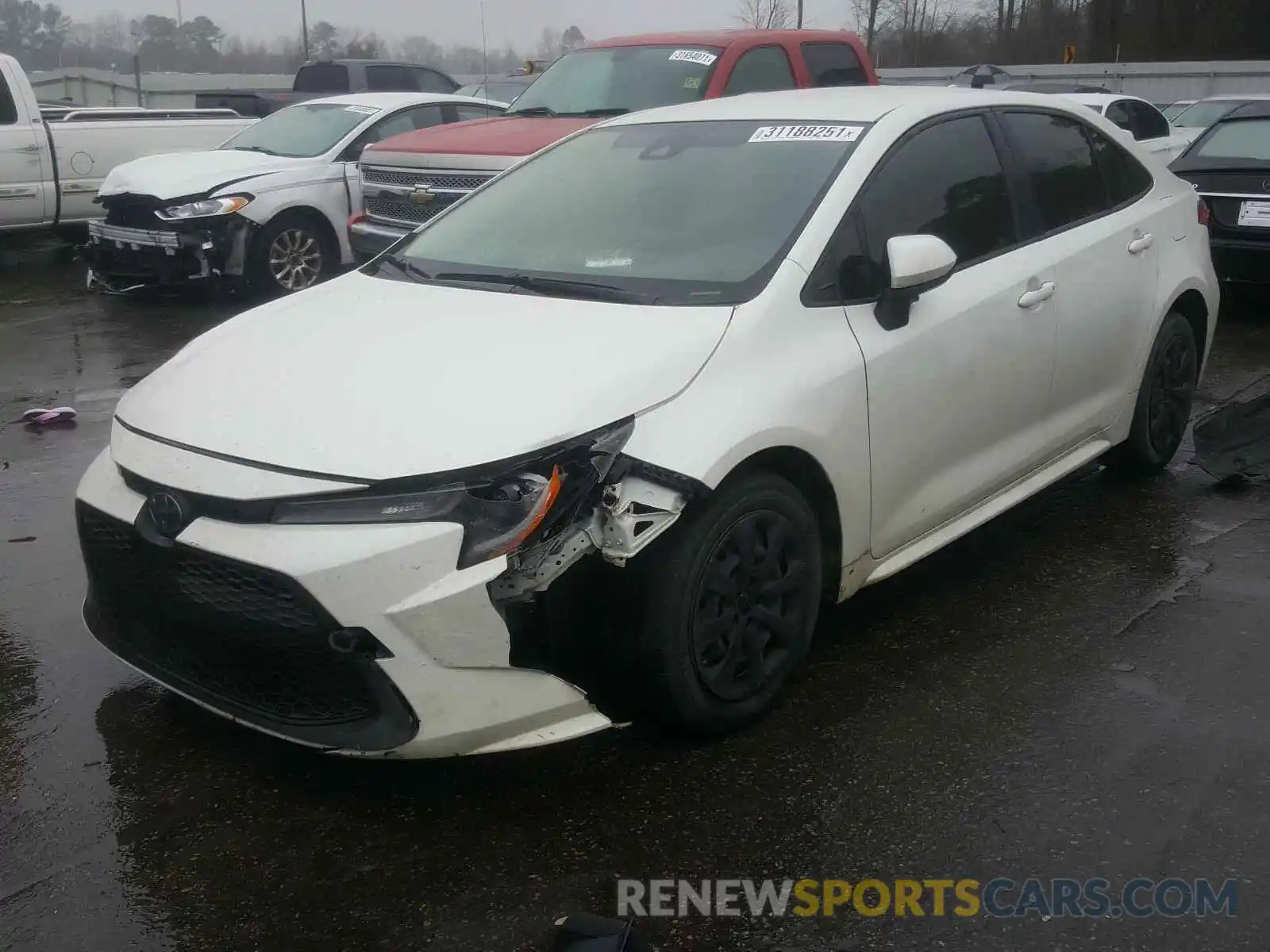 2 Photograph of a damaged car JTDEPRAE3LJ002713 TOYOTA COROLLA 2020