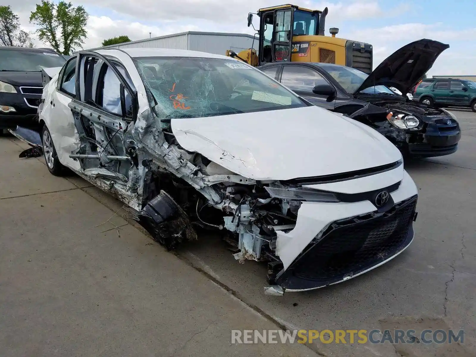 1 Photograph of a damaged car JTDEPRAE3LJ003148 TOYOTA COROLLA 2020