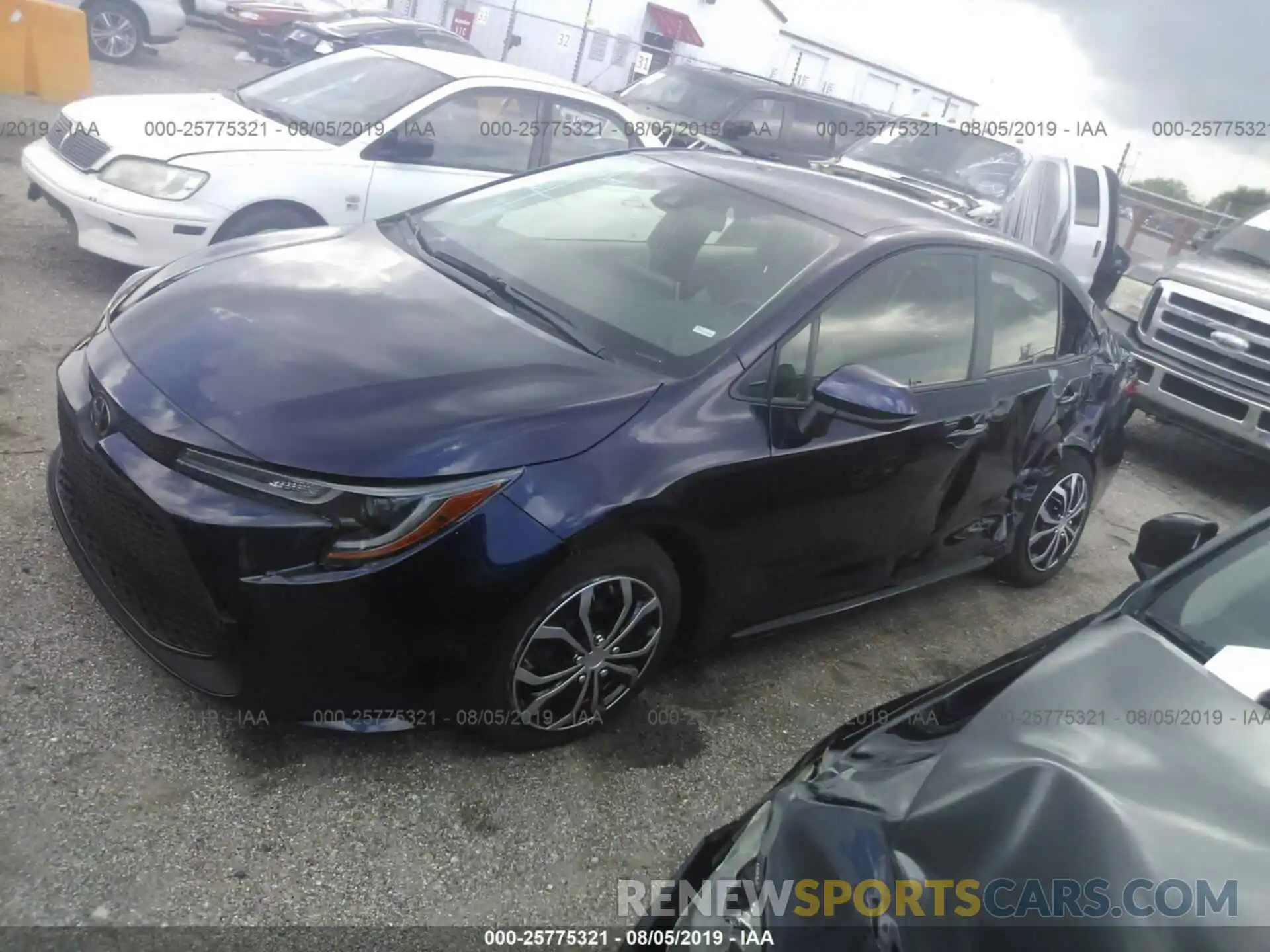 2 Photograph of a damaged car JTDEPRAE3LJ003912 TOYOTA COROLLA 2020