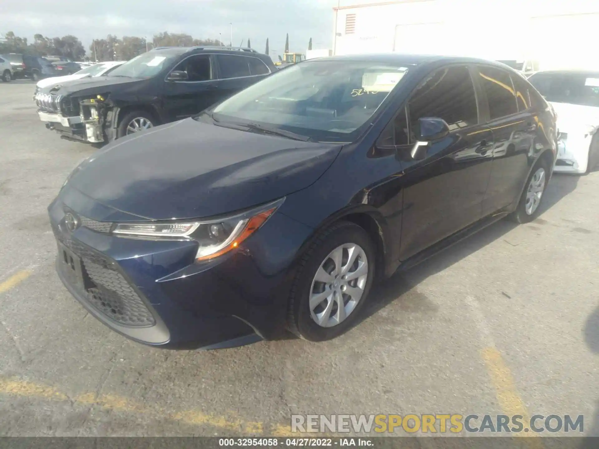 2 Photograph of a damaged car JTDEPRAE3LJ004008 TOYOTA COROLLA 2020