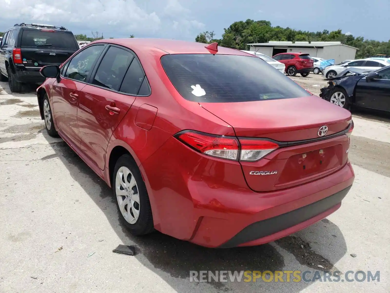 3 Photograph of a damaged car JTDEPRAE3LJ005272 TOYOTA COROLLA 2020