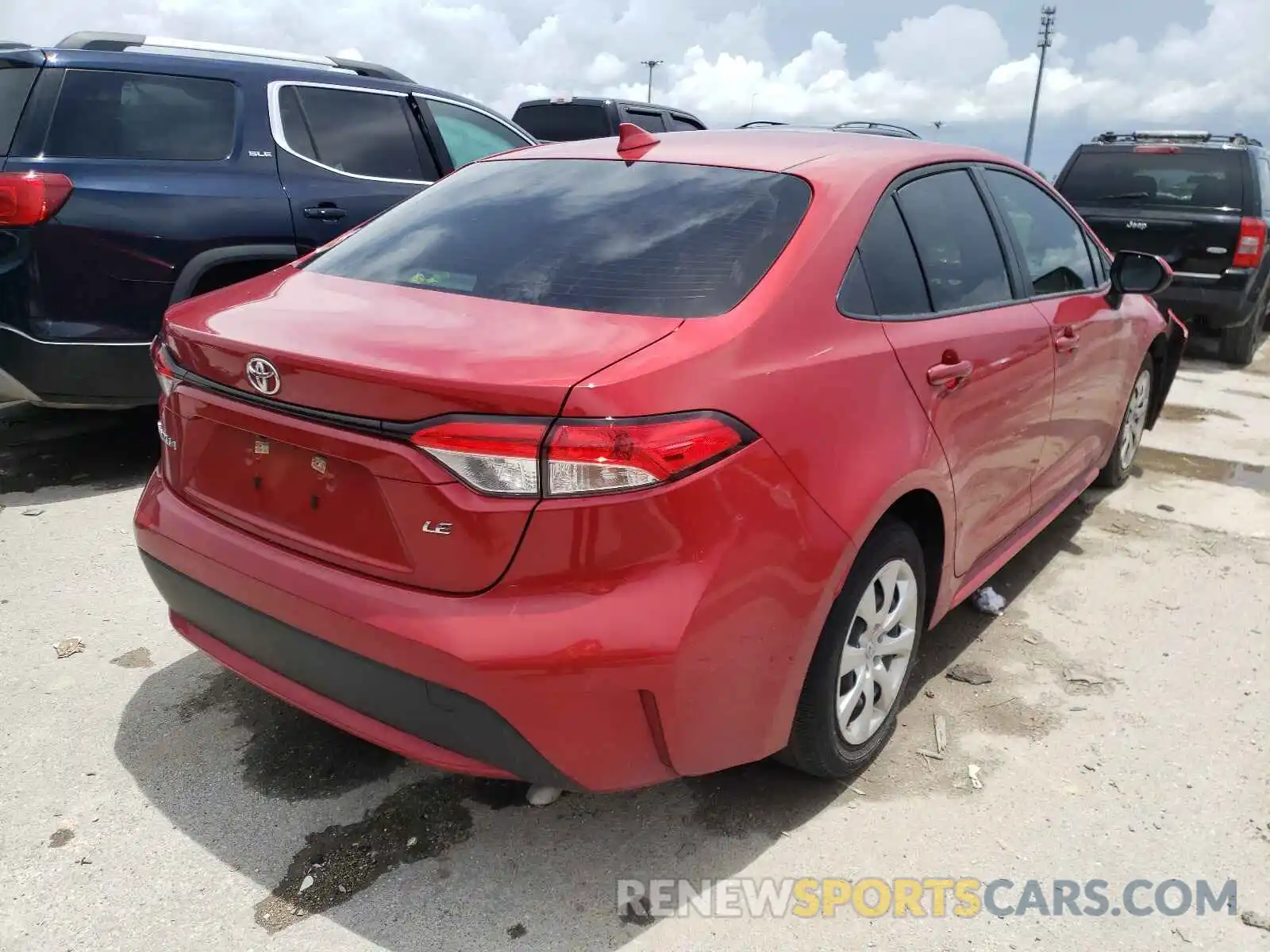 4 Photograph of a damaged car JTDEPRAE3LJ005272 TOYOTA COROLLA 2020