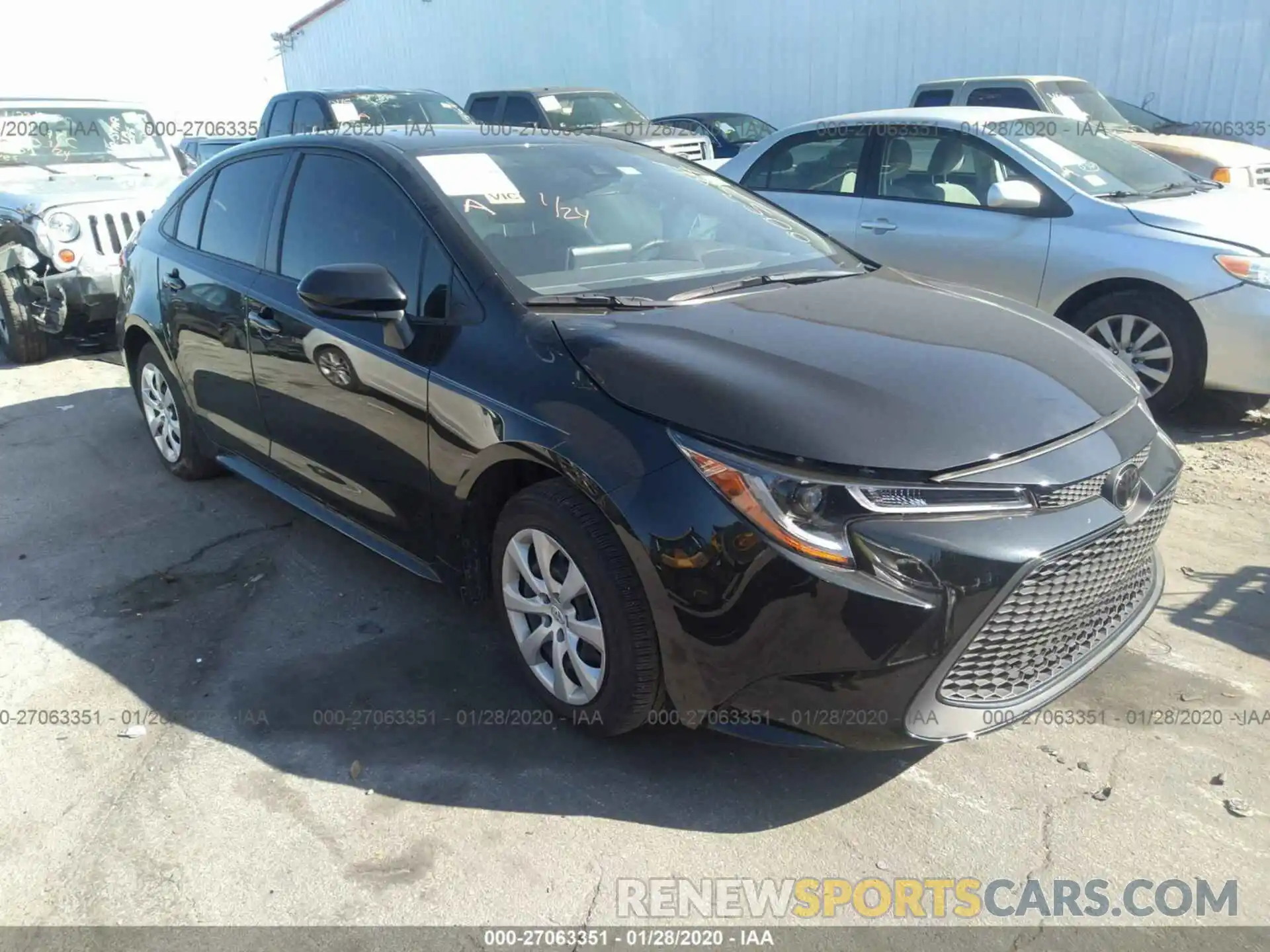 1 Photograph of a damaged car JTDEPRAE3LJ005384 TOYOTA COROLLA 2020