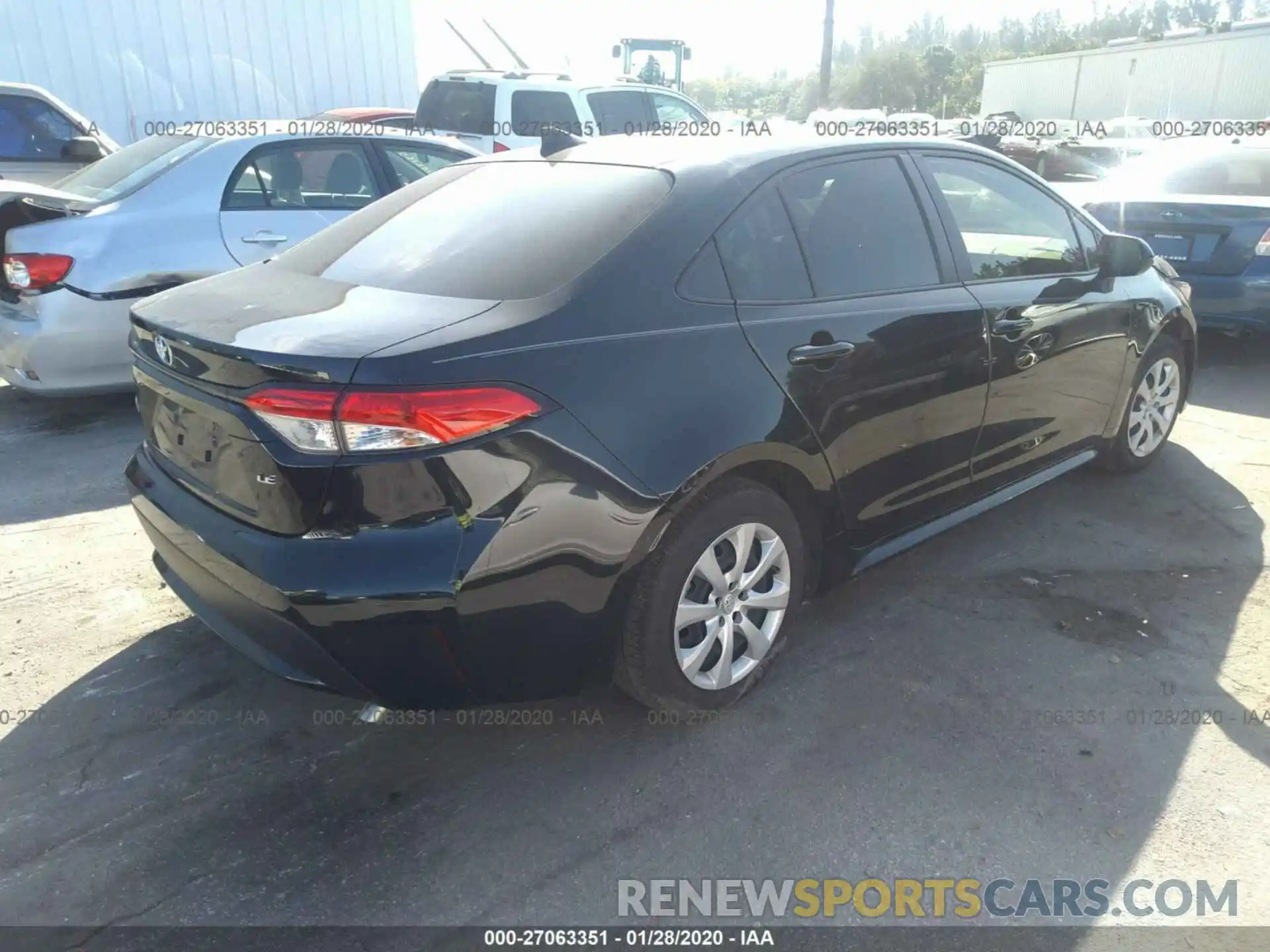 4 Photograph of a damaged car JTDEPRAE3LJ005384 TOYOTA COROLLA 2020