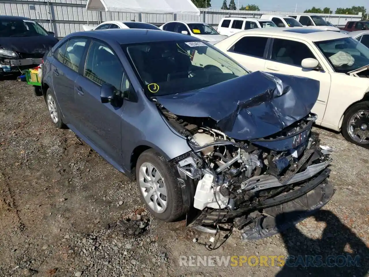 1 Photograph of a damaged car JTDEPRAE3LJ005434 TOYOTA COROLLA 2020