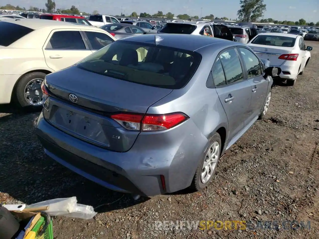 4 Photograph of a damaged car JTDEPRAE3LJ005434 TOYOTA COROLLA 2020