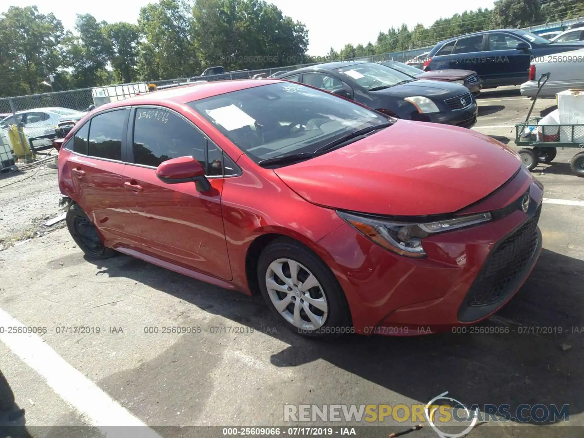 1 Photograph of a damaged car JTDEPRAE3LJ005868 TOYOTA COROLLA 2020