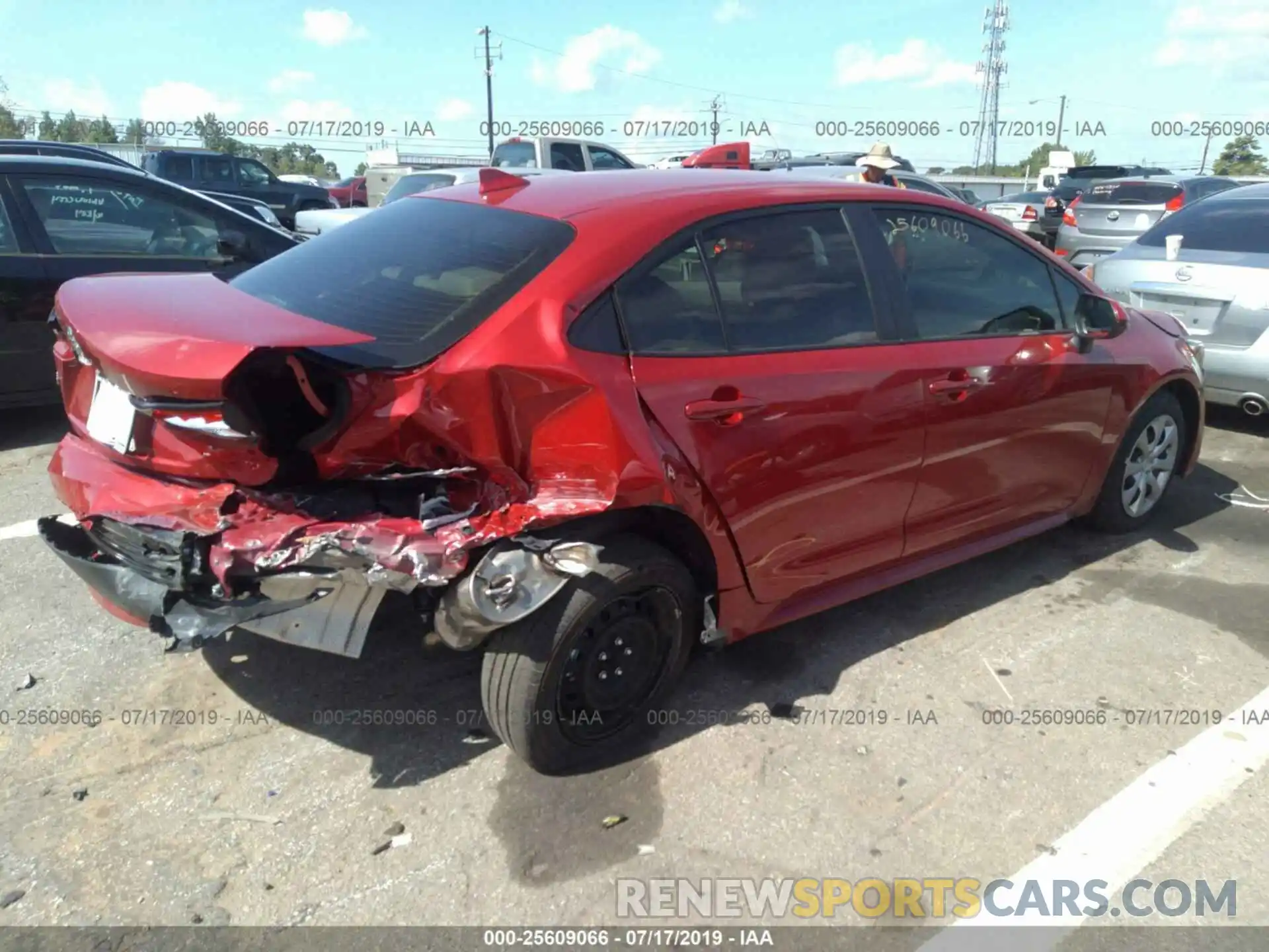 4 Photograph of a damaged car JTDEPRAE3LJ005868 TOYOTA COROLLA 2020