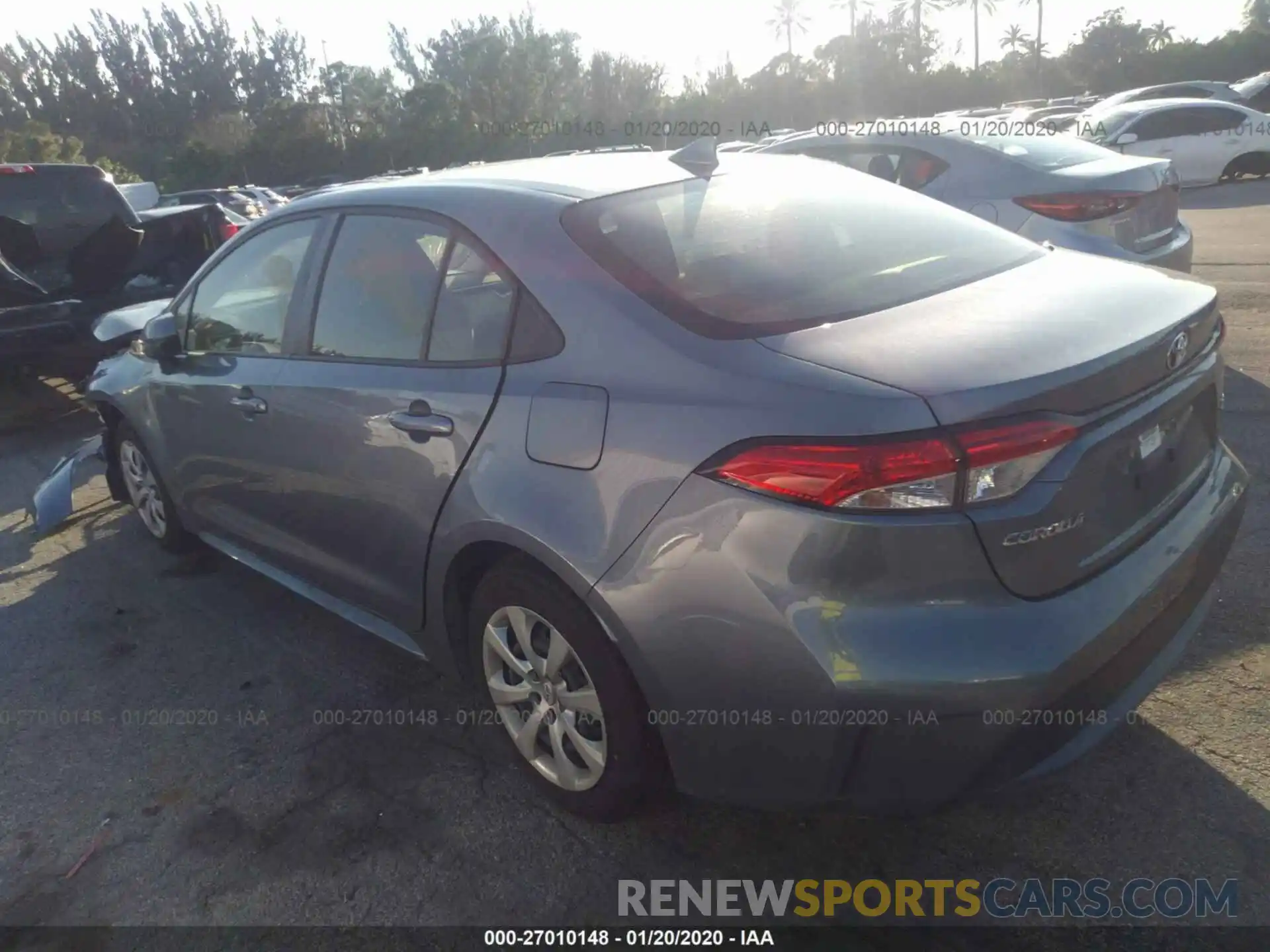 3 Photograph of a damaged car JTDEPRAE3LJ006437 TOYOTA COROLLA 2020