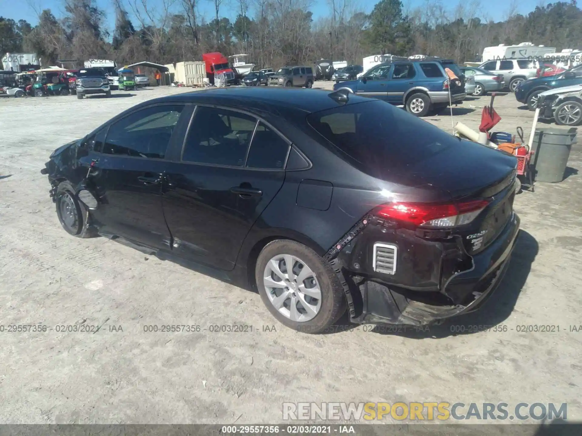 3 Photograph of a damaged car JTDEPRAE3LJ007071 TOYOTA COROLLA 2020