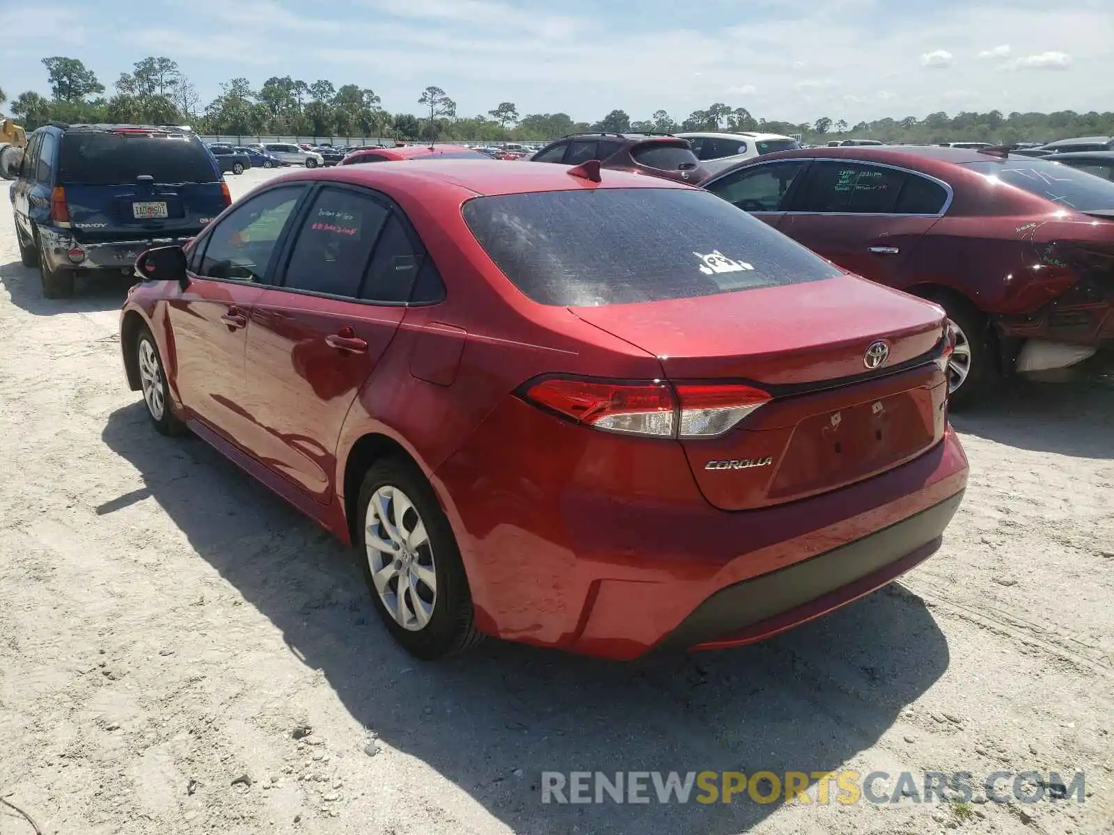 3 Photograph of a damaged car JTDEPRAE3LJ007555 TOYOTA COROLLA 2020