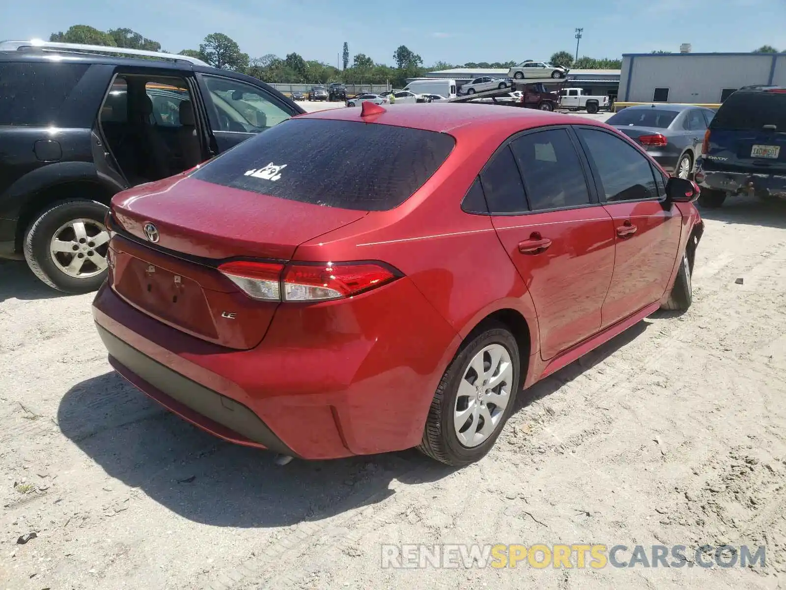 4 Photograph of a damaged car JTDEPRAE3LJ007555 TOYOTA COROLLA 2020