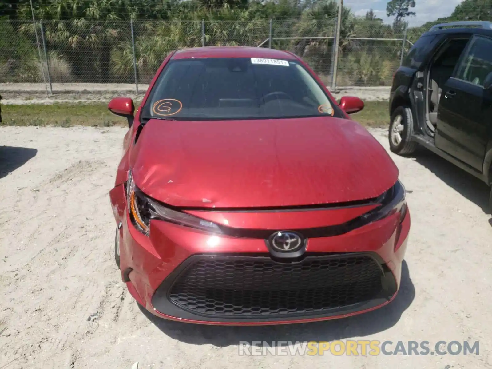 9 Photograph of a damaged car JTDEPRAE3LJ007555 TOYOTA COROLLA 2020