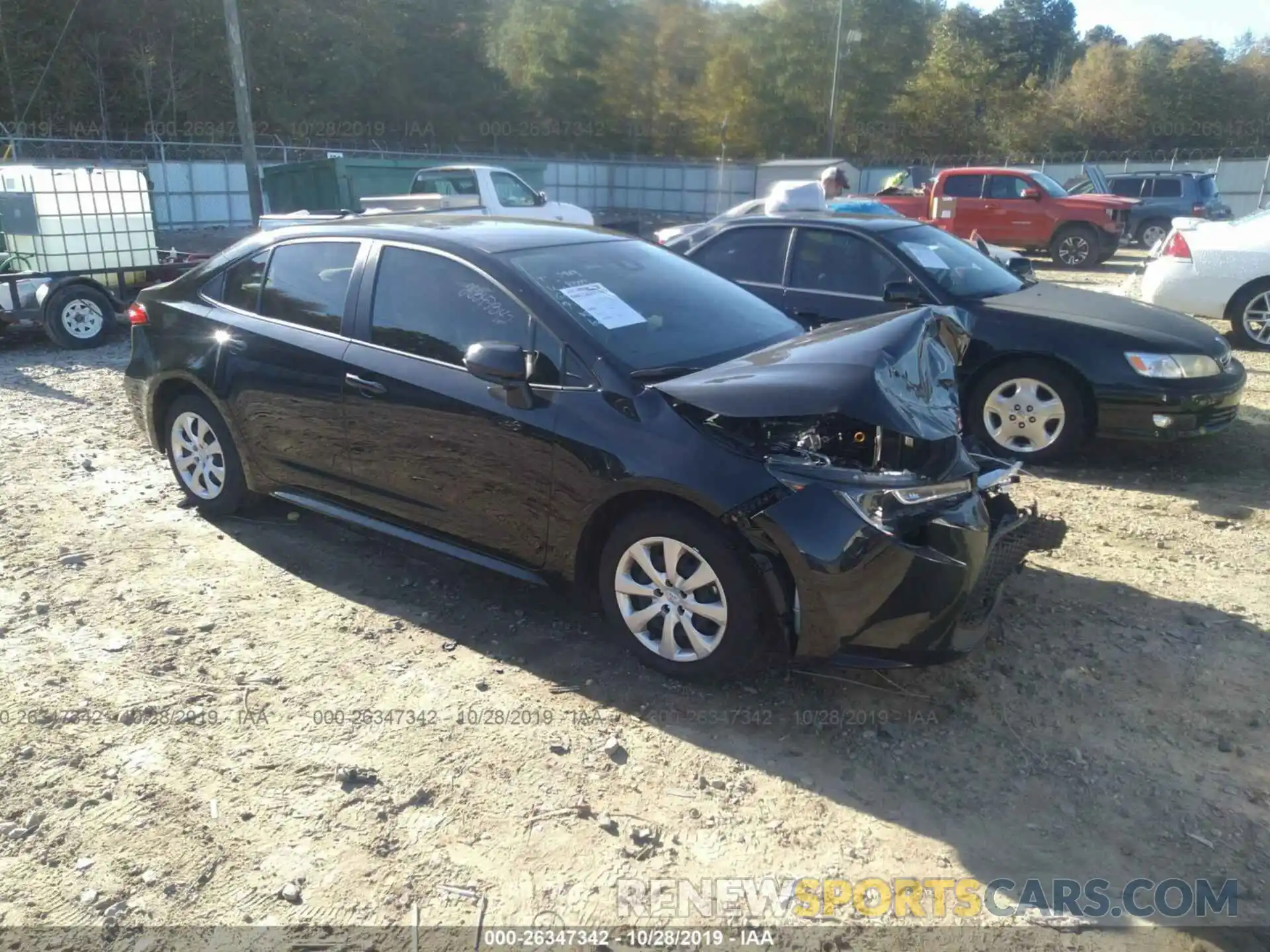 1 Photograph of a damaged car JTDEPRAE3LJ008043 TOYOTA COROLLA 2020