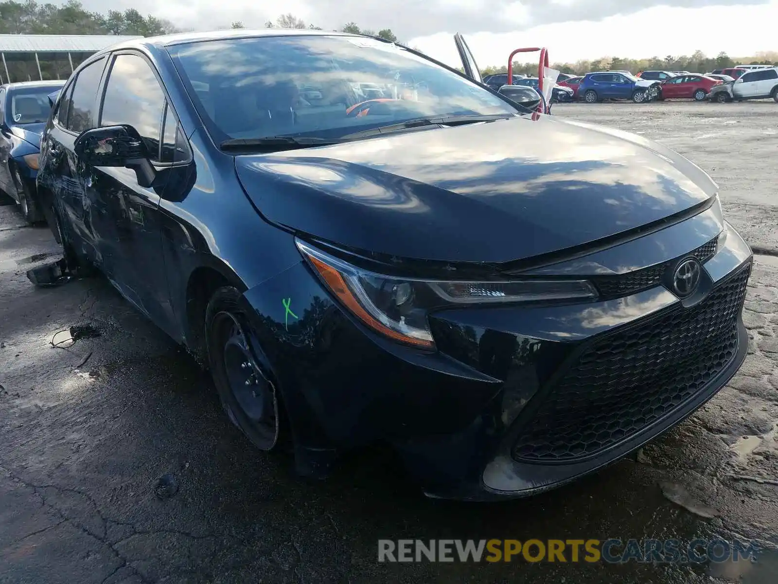 1 Photograph of a damaged car JTDEPRAE3LJ008236 TOYOTA COROLLA 2020