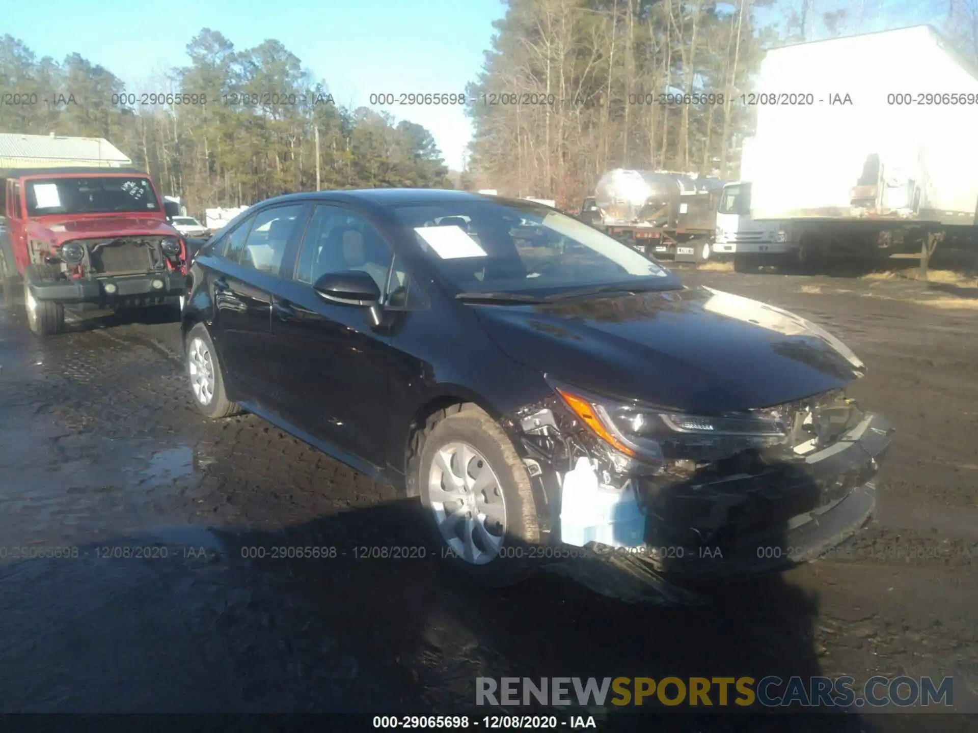 1 Photograph of a damaged car JTDEPRAE3LJ008463 TOYOTA COROLLA 2020