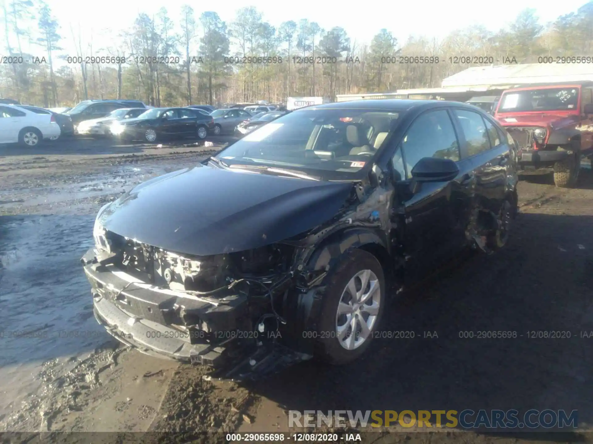 2 Photograph of a damaged car JTDEPRAE3LJ008463 TOYOTA COROLLA 2020