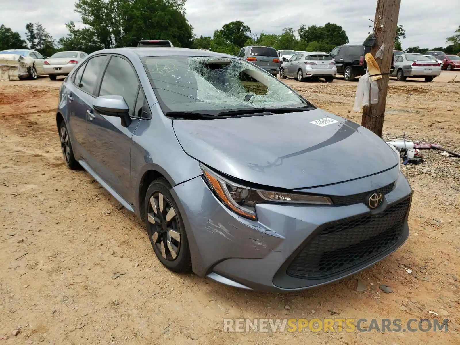 1 Photograph of a damaged car JTDEPRAE3LJ008866 TOYOTA COROLLA 2020