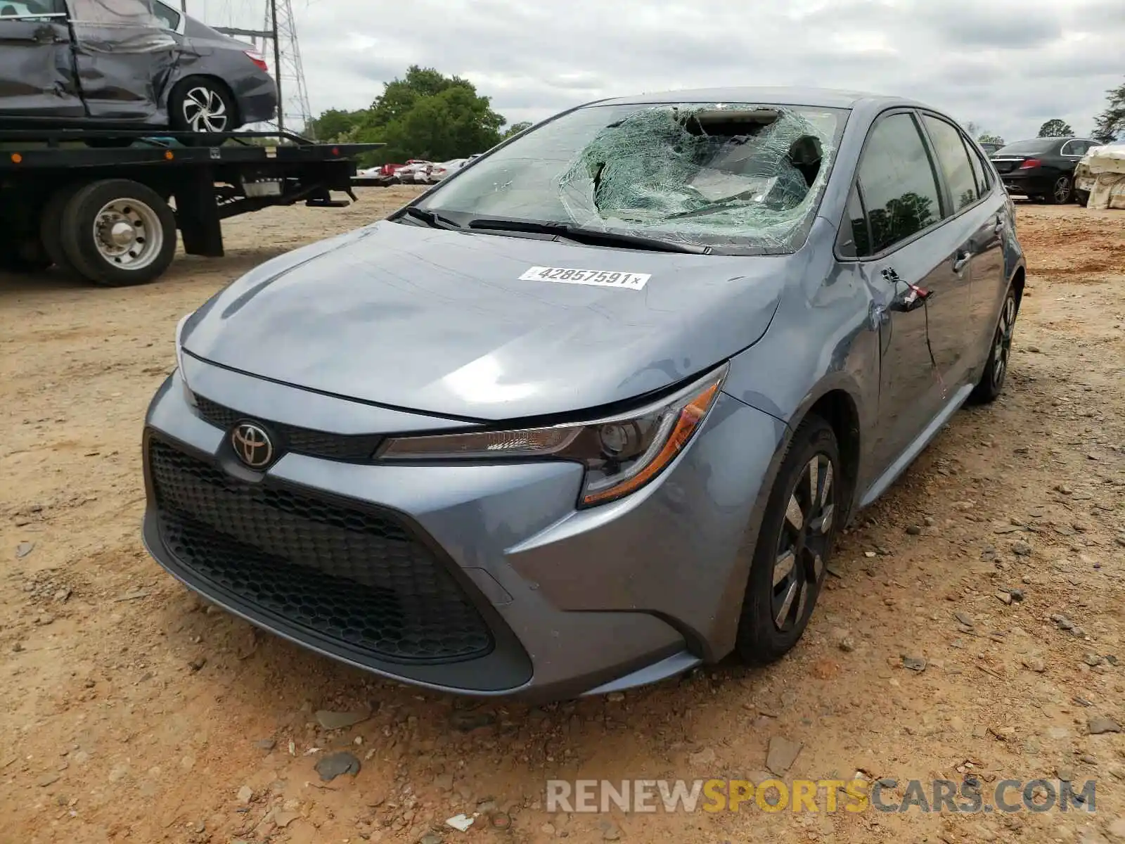 2 Photograph of a damaged car JTDEPRAE3LJ008866 TOYOTA COROLLA 2020