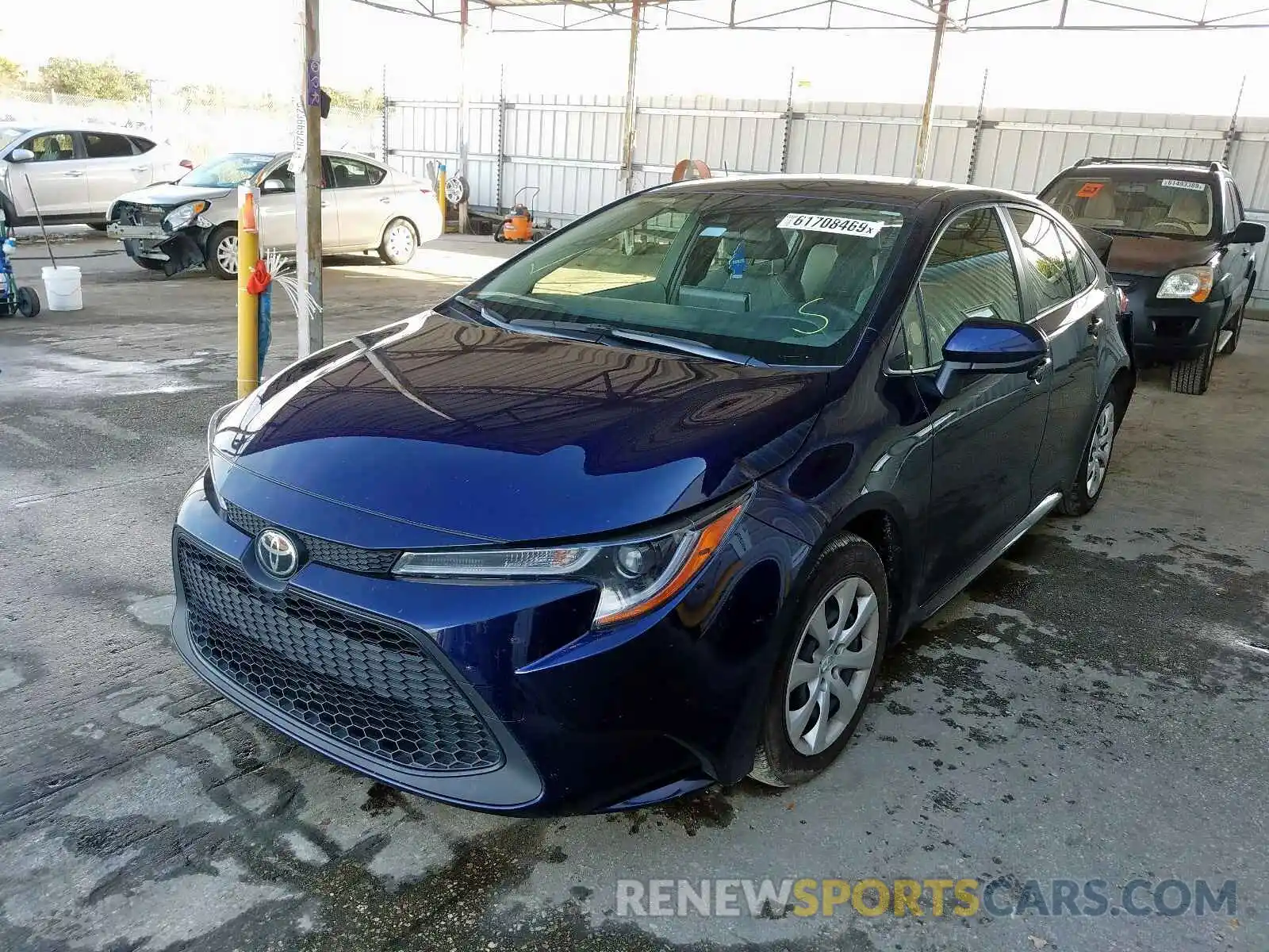 2 Photograph of a damaged car JTDEPRAE3LJ008950 TOYOTA COROLLA 2020