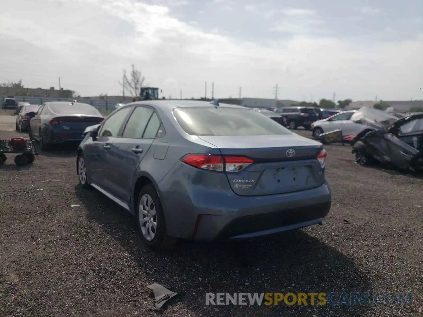 3 Photograph of a damaged car JTDEPRAE3LJ008964 TOYOTA COROLLA 2020