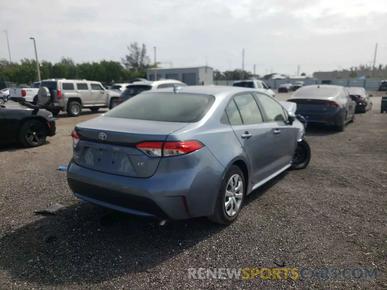 4 Photograph of a damaged car JTDEPRAE3LJ008964 TOYOTA COROLLA 2020