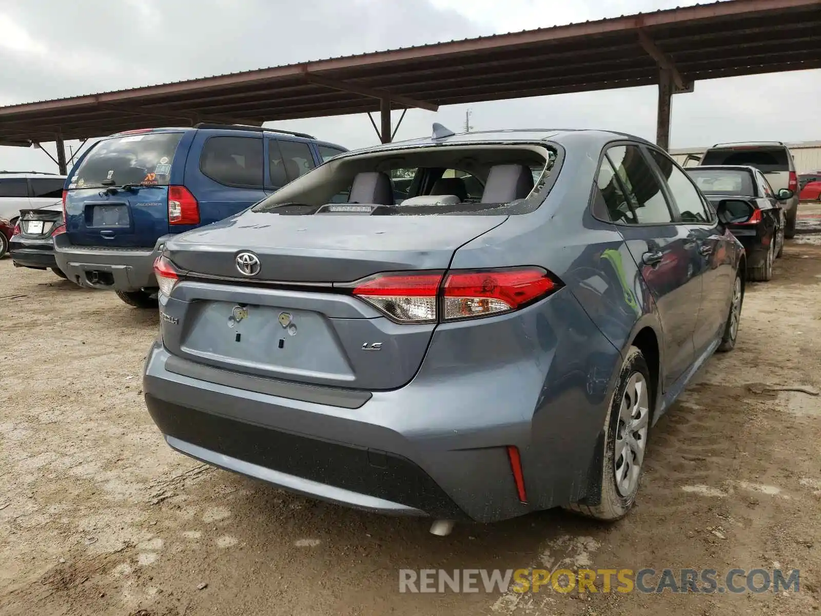 4 Photograph of a damaged car JTDEPRAE3LJ009015 TOYOTA COROLLA 2020