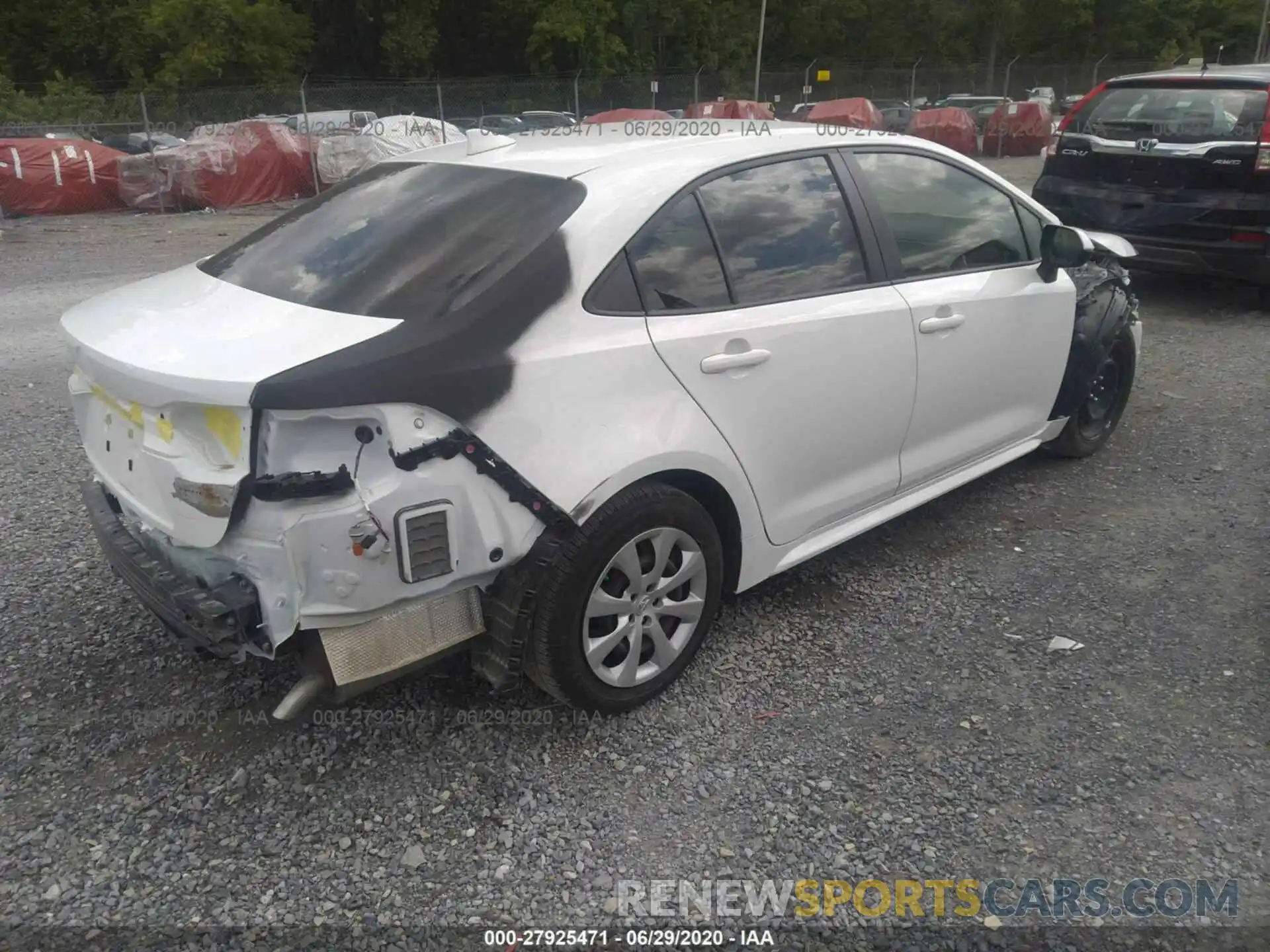 4 Photograph of a damaged car JTDEPRAE3LJ009094 TOYOTA COROLLA 2020