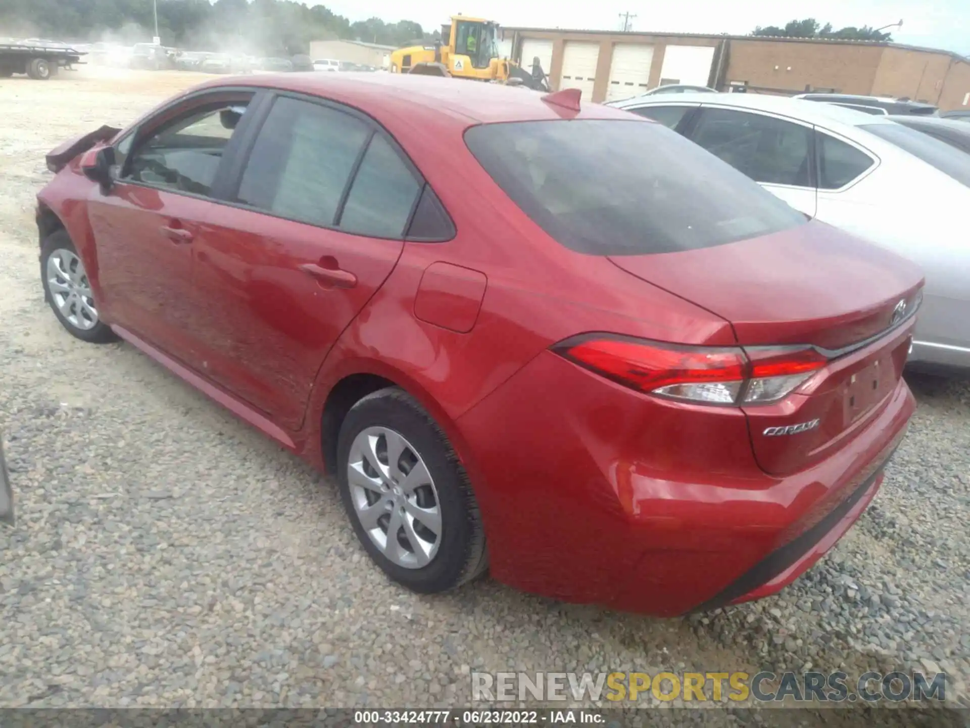 3 Photograph of a damaged car JTDEPRAE3LJ009502 TOYOTA COROLLA 2020