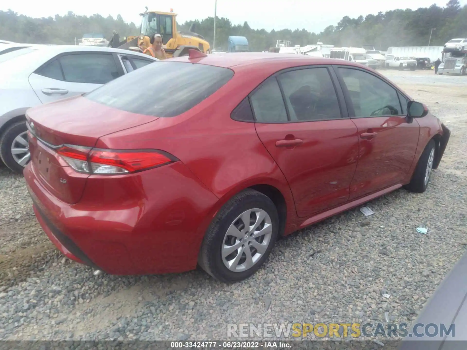 4 Photograph of a damaged car JTDEPRAE3LJ009502 TOYOTA COROLLA 2020