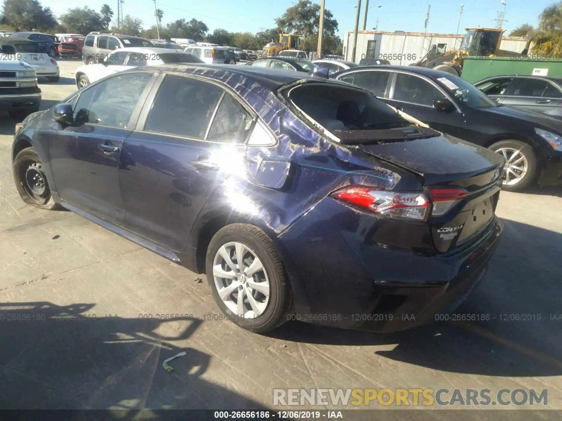 3 Photograph of a damaged car JTDEPRAE3LJ009645 TOYOTA COROLLA 2020