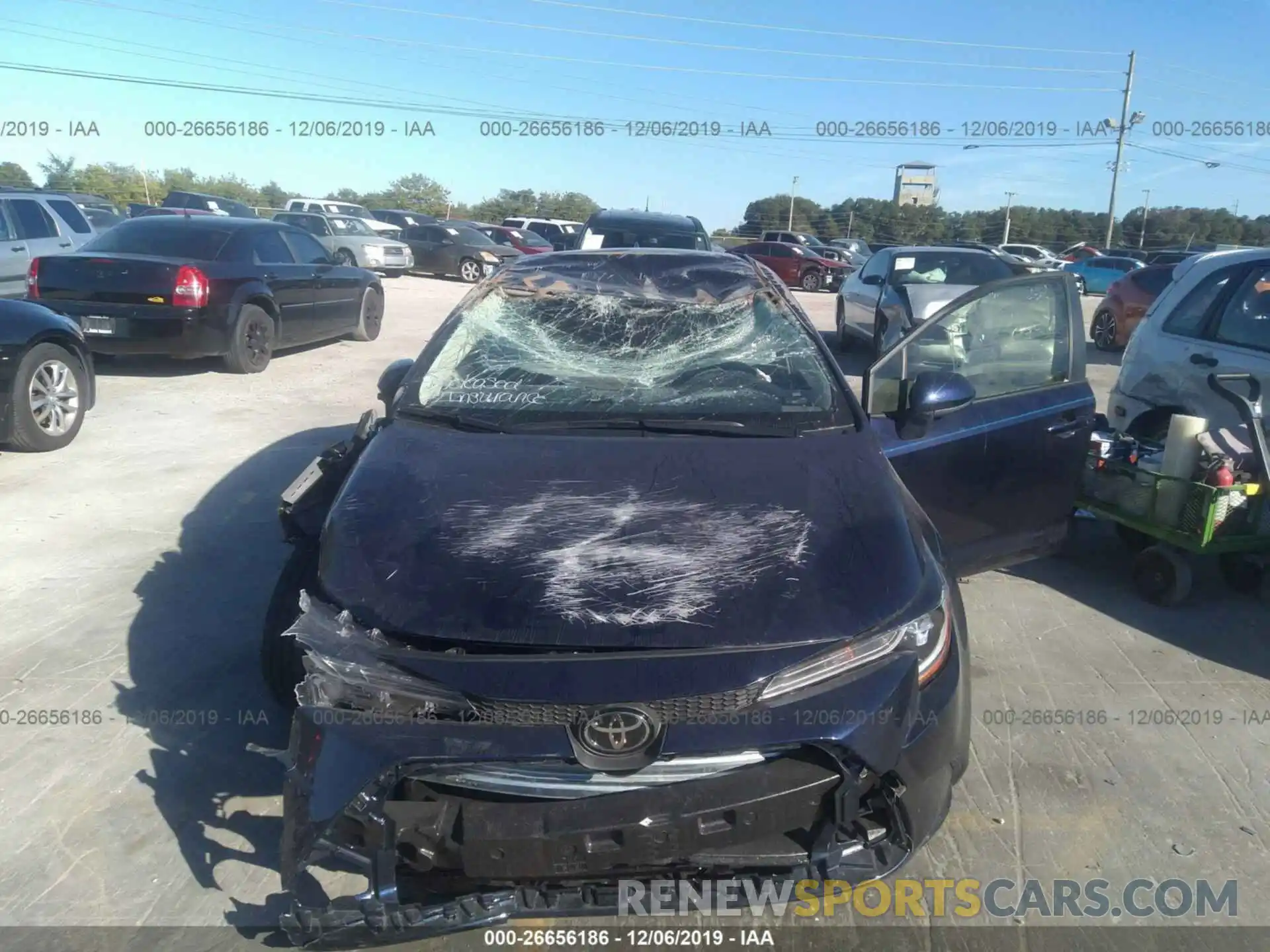 6 Photograph of a damaged car JTDEPRAE3LJ009645 TOYOTA COROLLA 2020