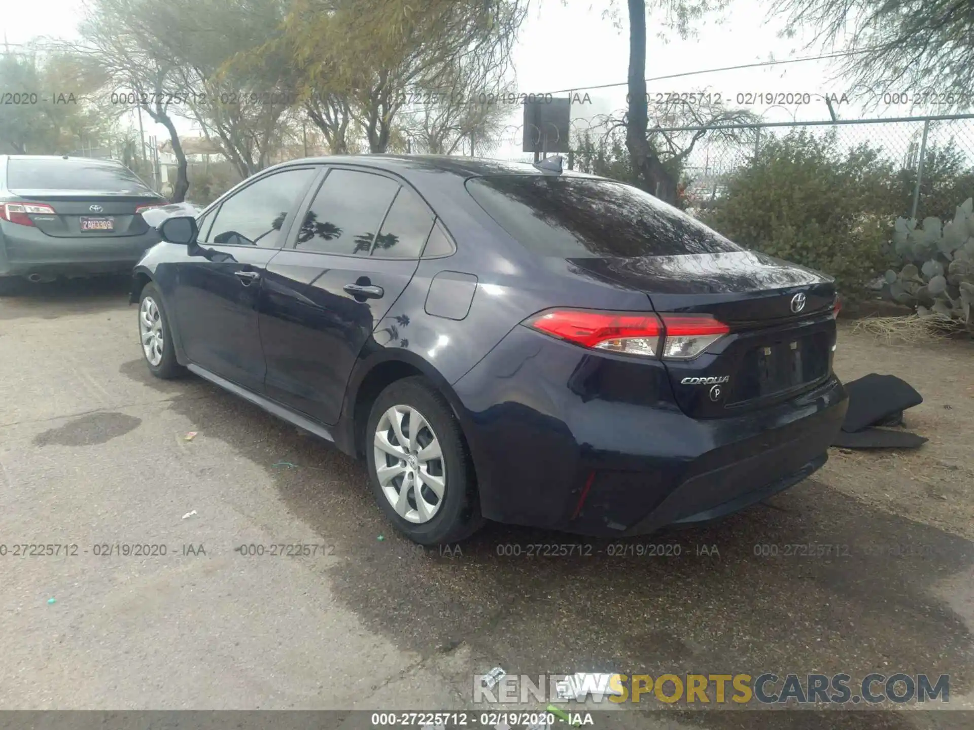 3 Photograph of a damaged car JTDEPRAE3LJ011105 TOYOTA COROLLA 2020