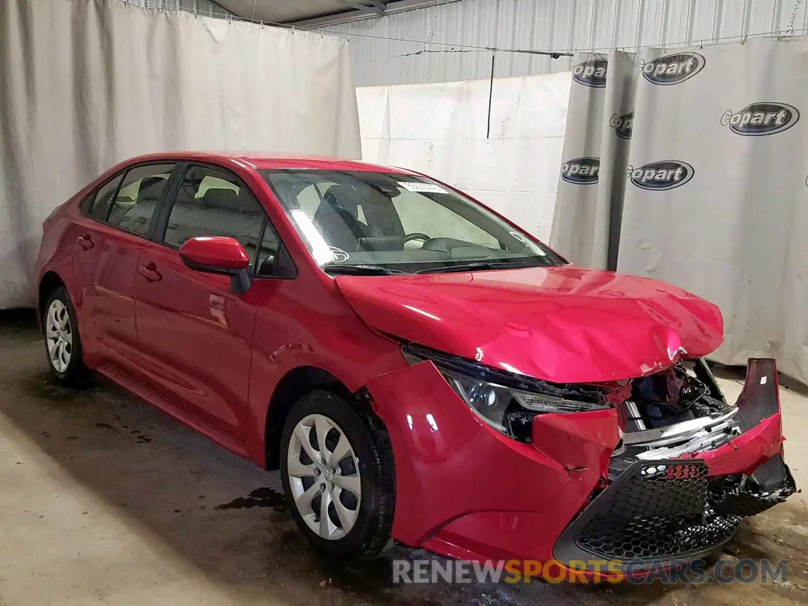 1 Photograph of a damaged car JTDEPRAE3LJ011413 TOYOTA COROLLA 2020