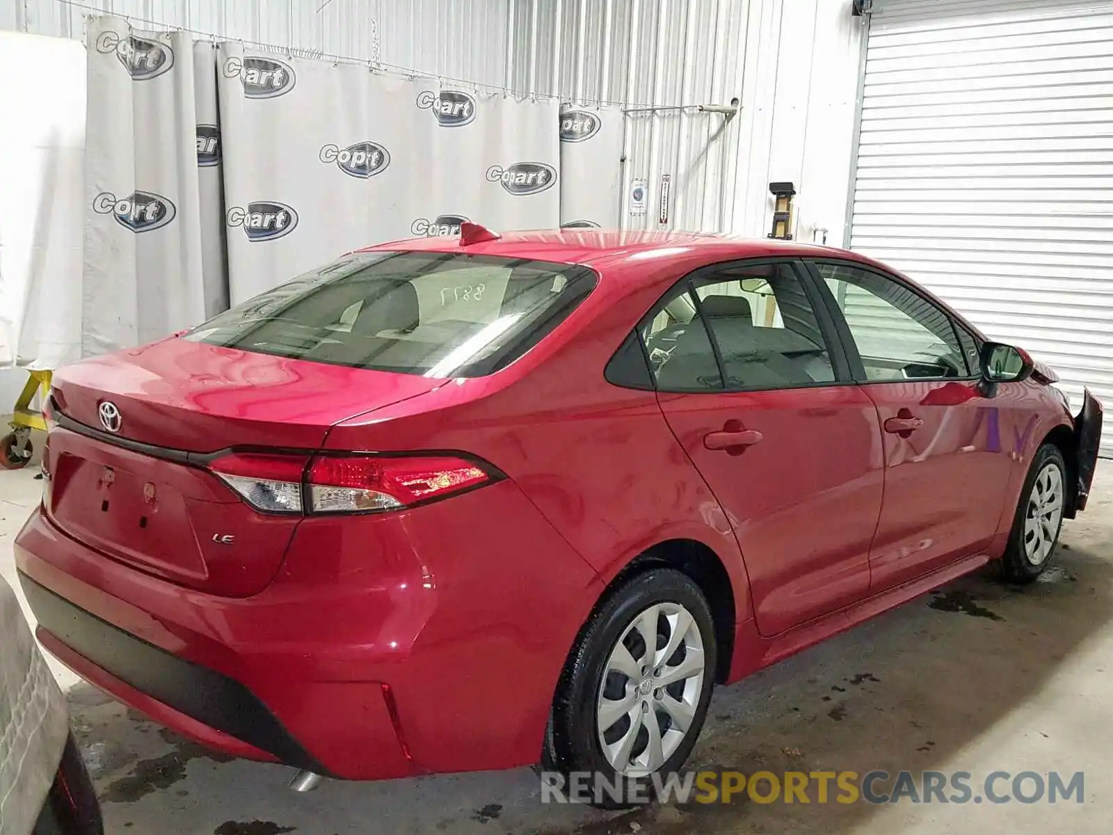 4 Photograph of a damaged car JTDEPRAE3LJ011413 TOYOTA COROLLA 2020