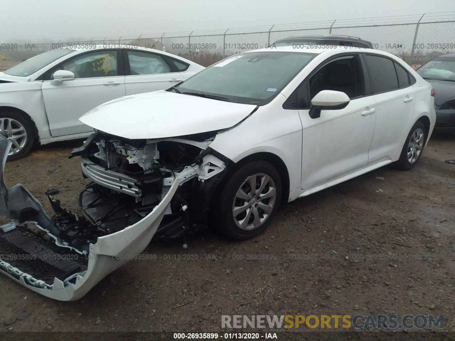 2 Photograph of a damaged car JTDEPRAE3LJ012237 TOYOTA COROLLA 2020