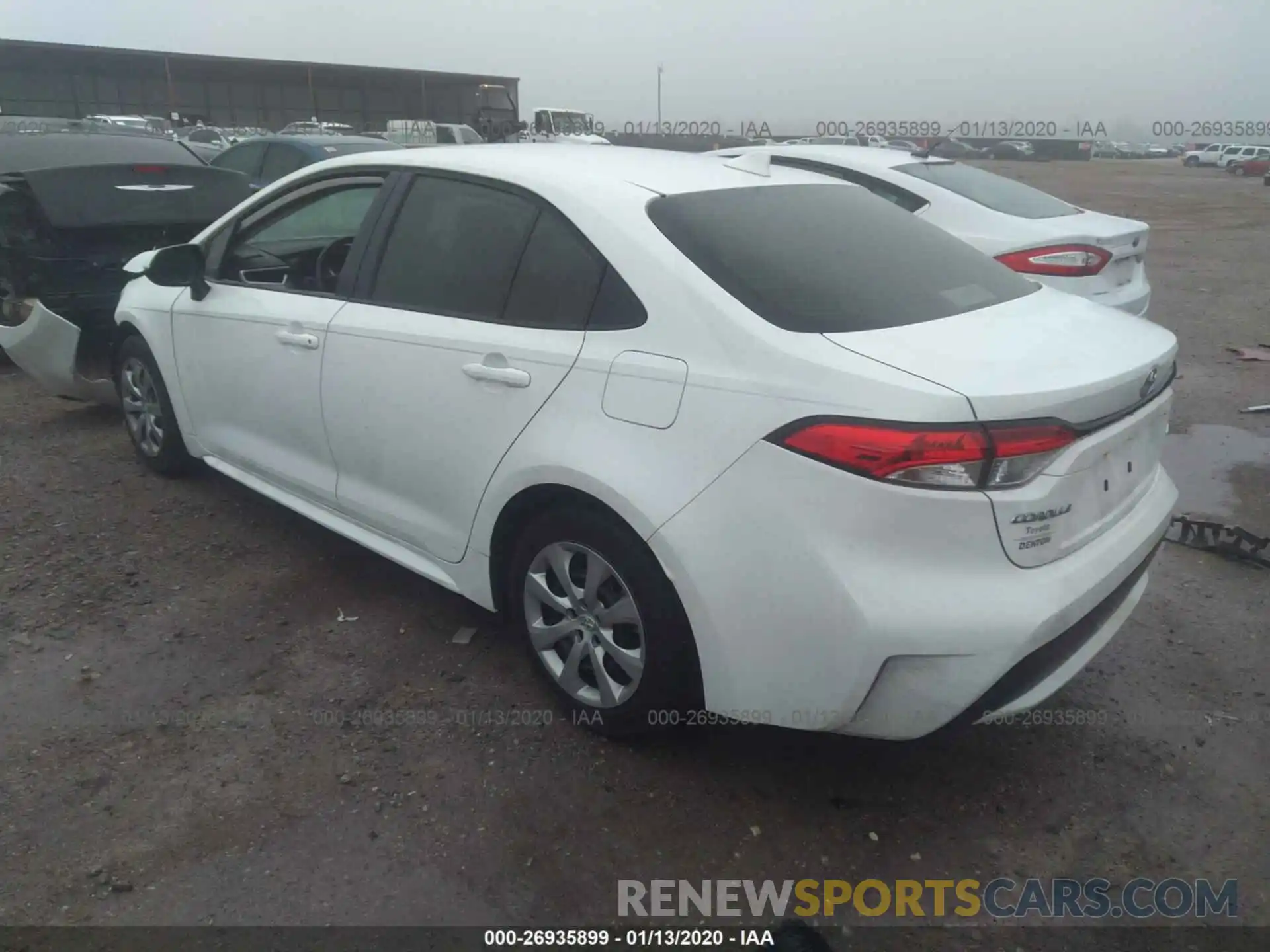 3 Photograph of a damaged car JTDEPRAE3LJ012237 TOYOTA COROLLA 2020