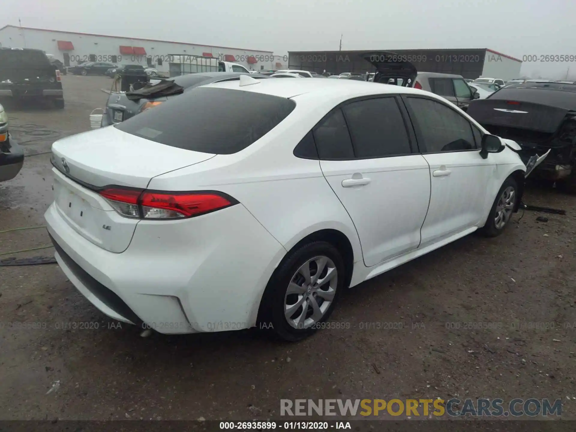 4 Photograph of a damaged car JTDEPRAE3LJ012237 TOYOTA COROLLA 2020