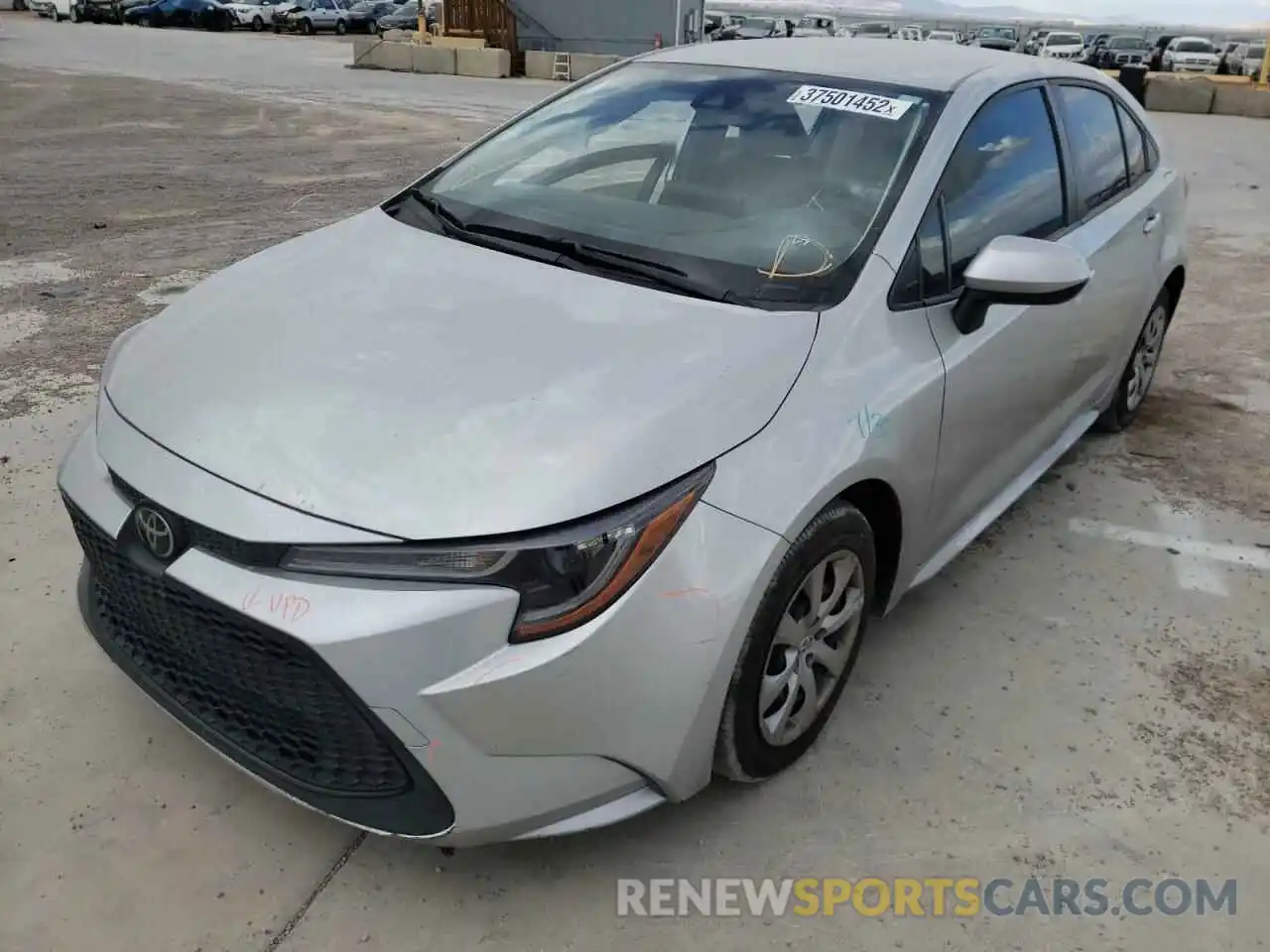 2 Photograph of a damaged car JTDEPRAE3LJ013548 TOYOTA COROLLA 2020