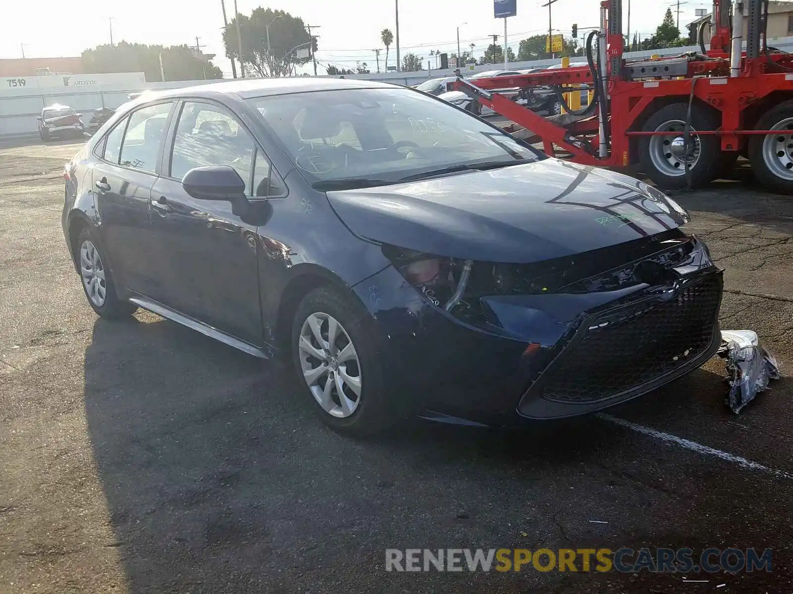 1 Photograph of a damaged car JTDEPRAE3LJ013758 TOYOTA COROLLA 2020