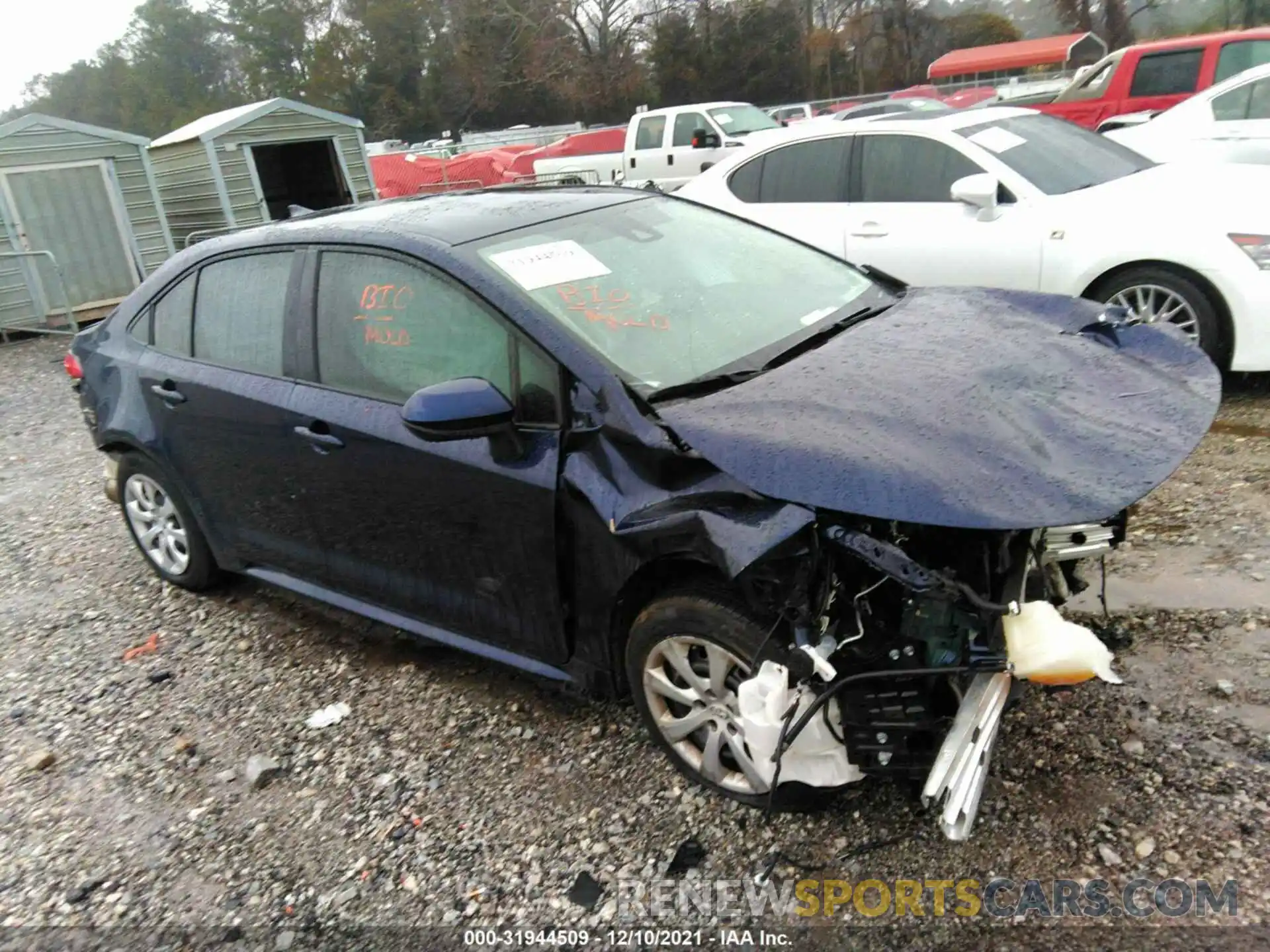 1 Photograph of a damaged car JTDEPRAE3LJ013789 TOYOTA COROLLA 2020