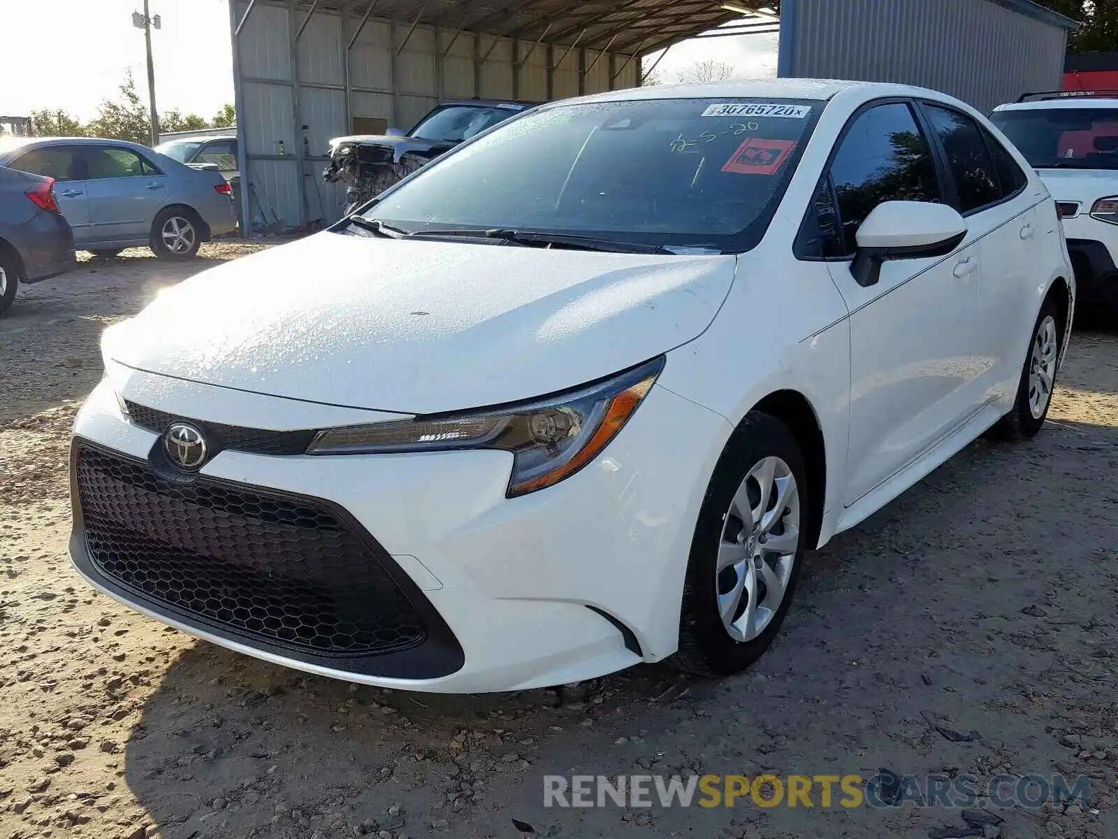 2 Photograph of a damaged car JTDEPRAE3LJ014019 TOYOTA COROLLA 2020