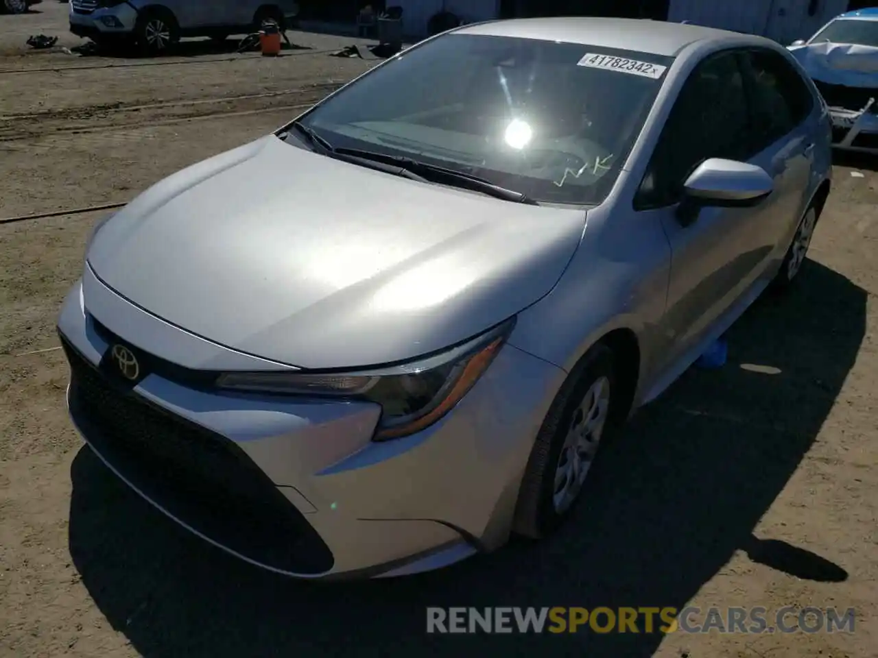 2 Photograph of a damaged car JTDEPRAE3LJ015221 TOYOTA COROLLA 2020