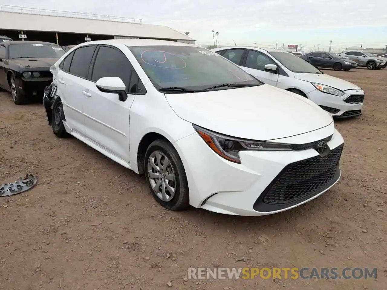 1 Photograph of a damaged car JTDEPRAE3LJ015235 TOYOTA COROLLA 2020