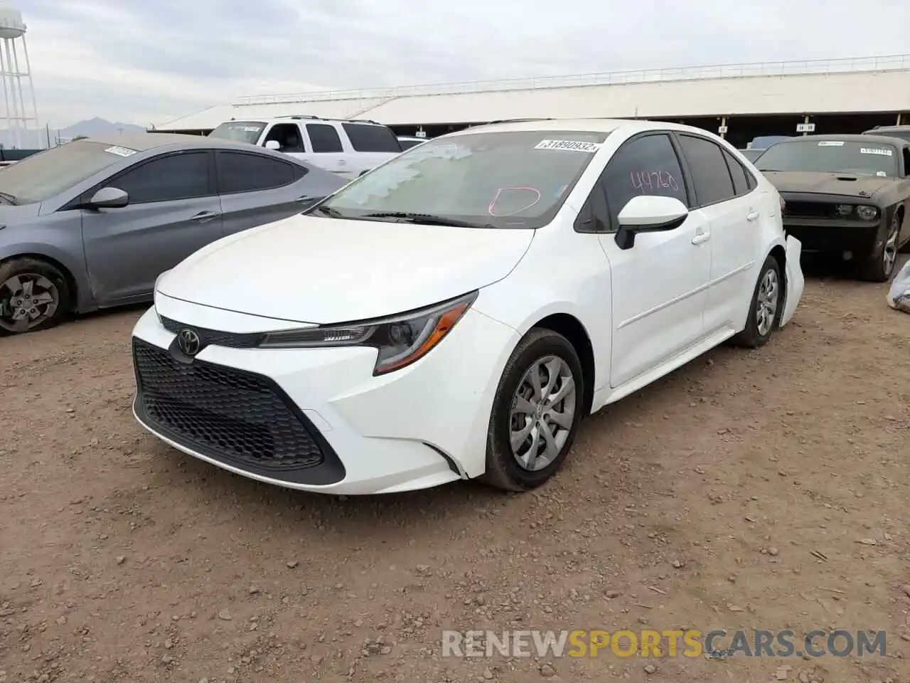 2 Photograph of a damaged car JTDEPRAE3LJ015235 TOYOTA COROLLA 2020